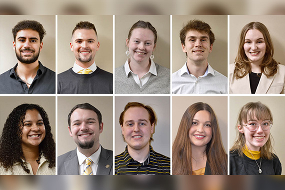 10 student headshots