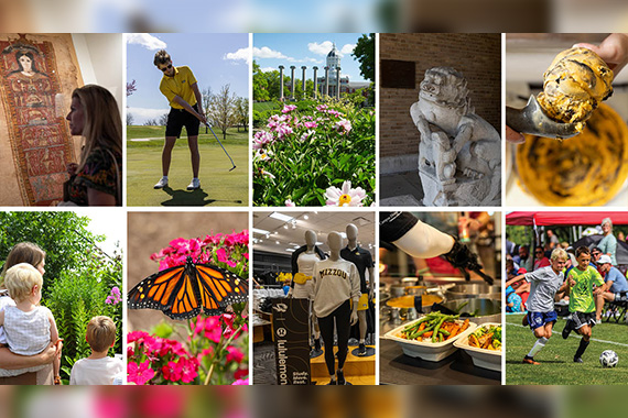 Composite of summertime activities