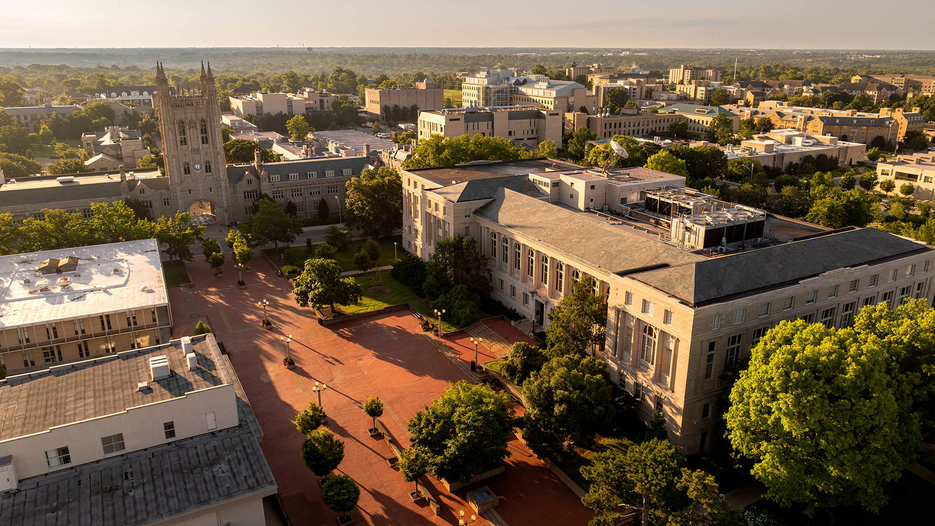 Aerial view of Lowry Mall