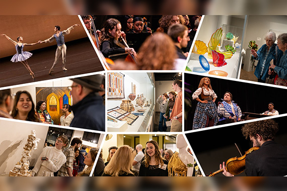 Collage of images from various types of art shows
